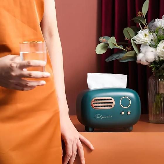 Vintage Radio Tissue Holder