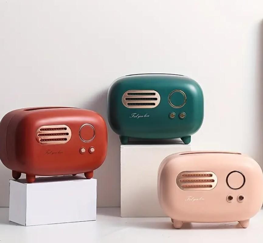 Vintage Radio Tissue Holder