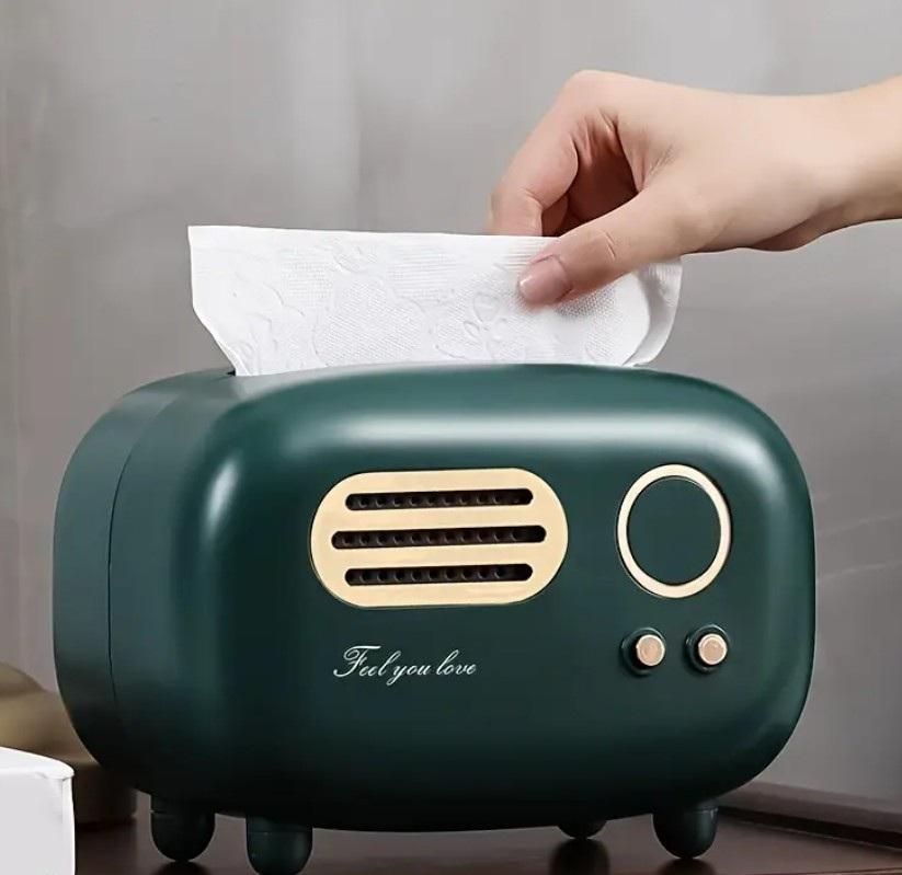 Vintage Radio Tissue Holder