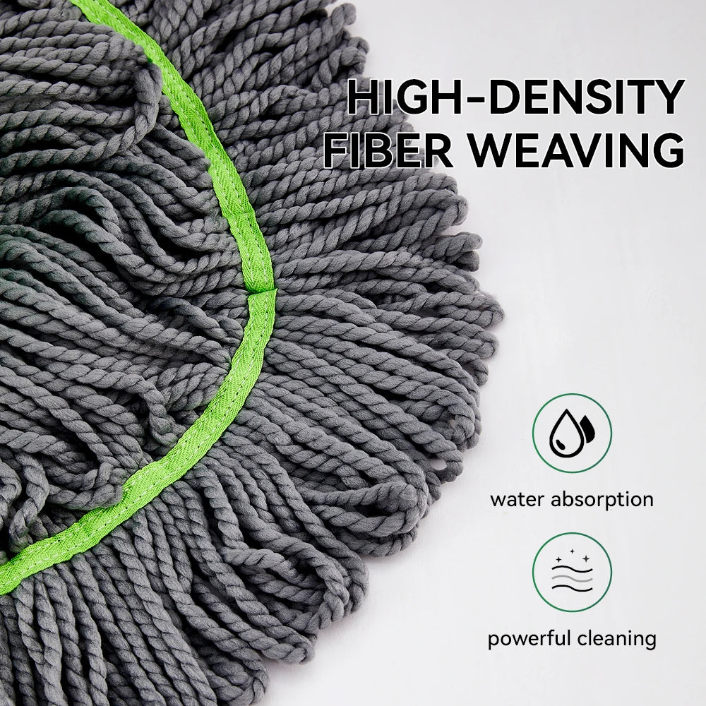 2-in-1 Self-Wringing Spin Mop with 360° Rotating Head