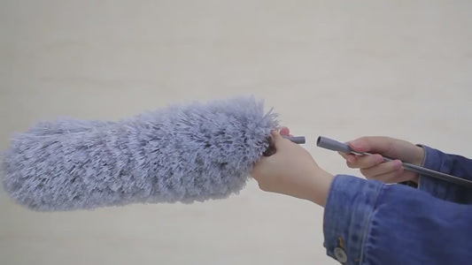 Extendable Microfiber Duster with 100" Telescopic Pole